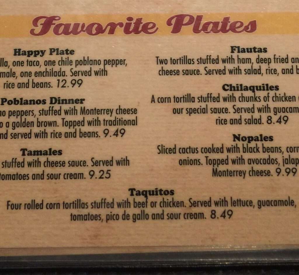 Kandela Grill menu 1